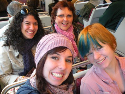 On the Metro, headin' for town!