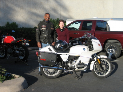 Leon and his bike and me.